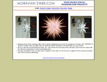 Tablet Screenshot of moravianstars.com